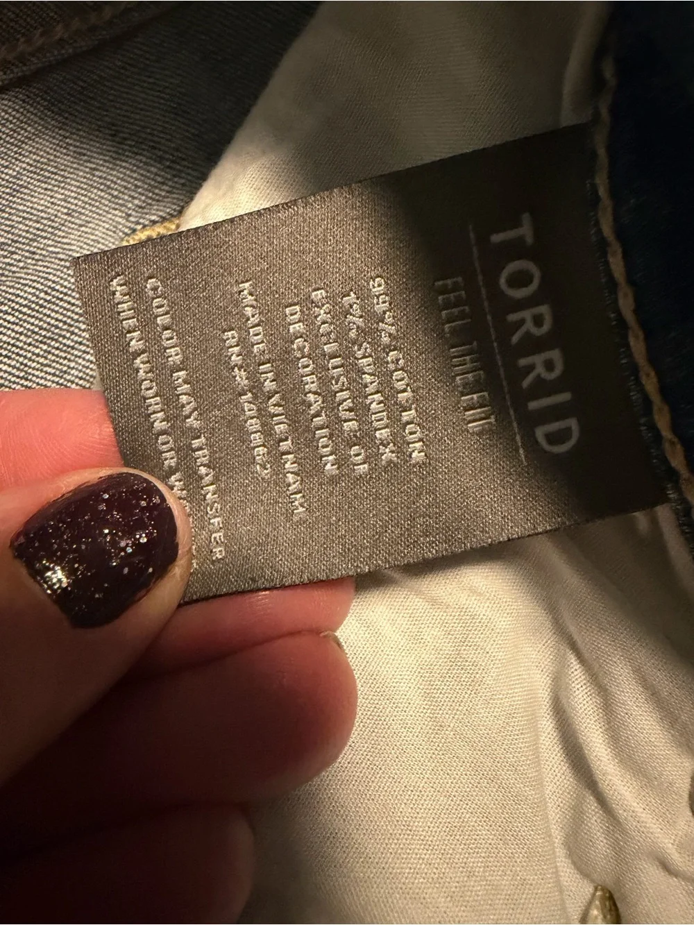 NEW NWT Torrid Blue High-Rise Jeans with Multicolor Rainbow 🌈 Button-Fly